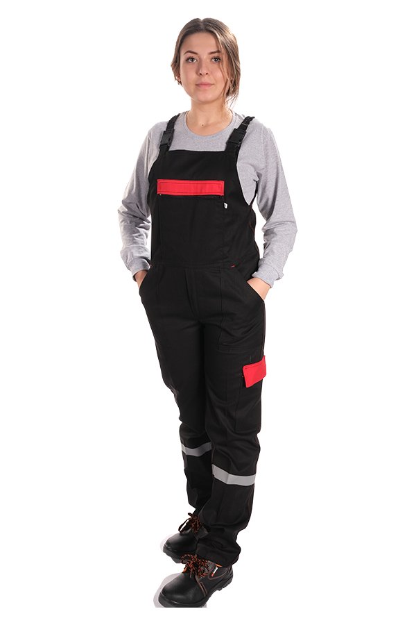 Askılı Tulum 16/12 Kırmızı Cepli