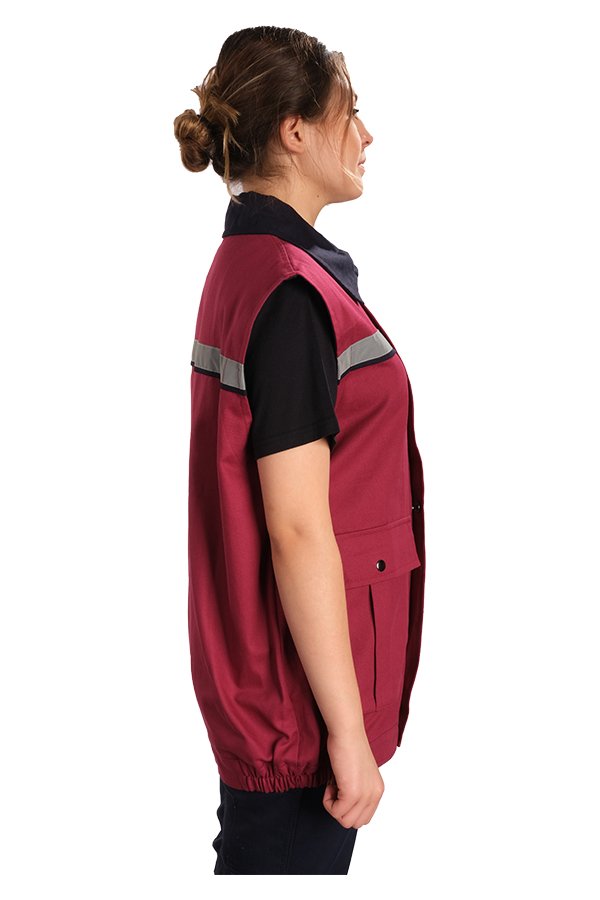 Klasik İş Yeleği Bordo